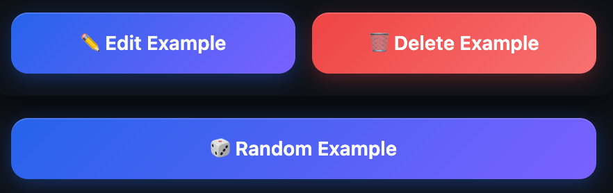 Edit Question, Delete Question, and Random Question buttons